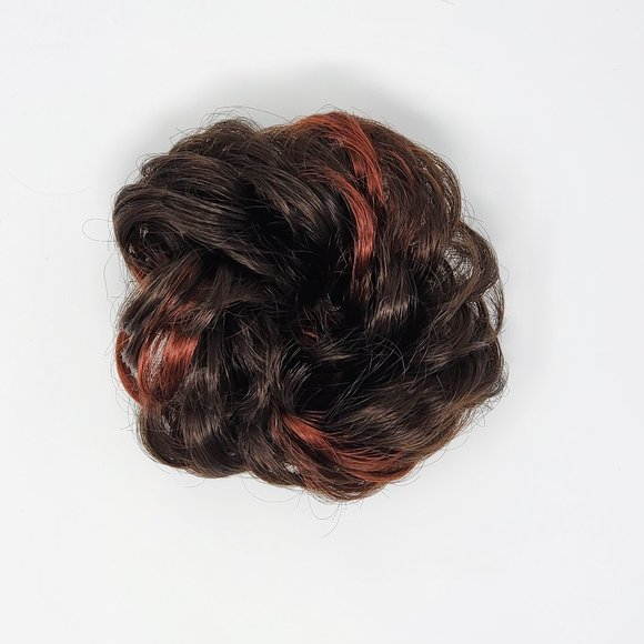 Curly Messy Hair Bun, Synthetic Hair Scrunchie, Hair Bun Pony Tail - Picture 1 of 4